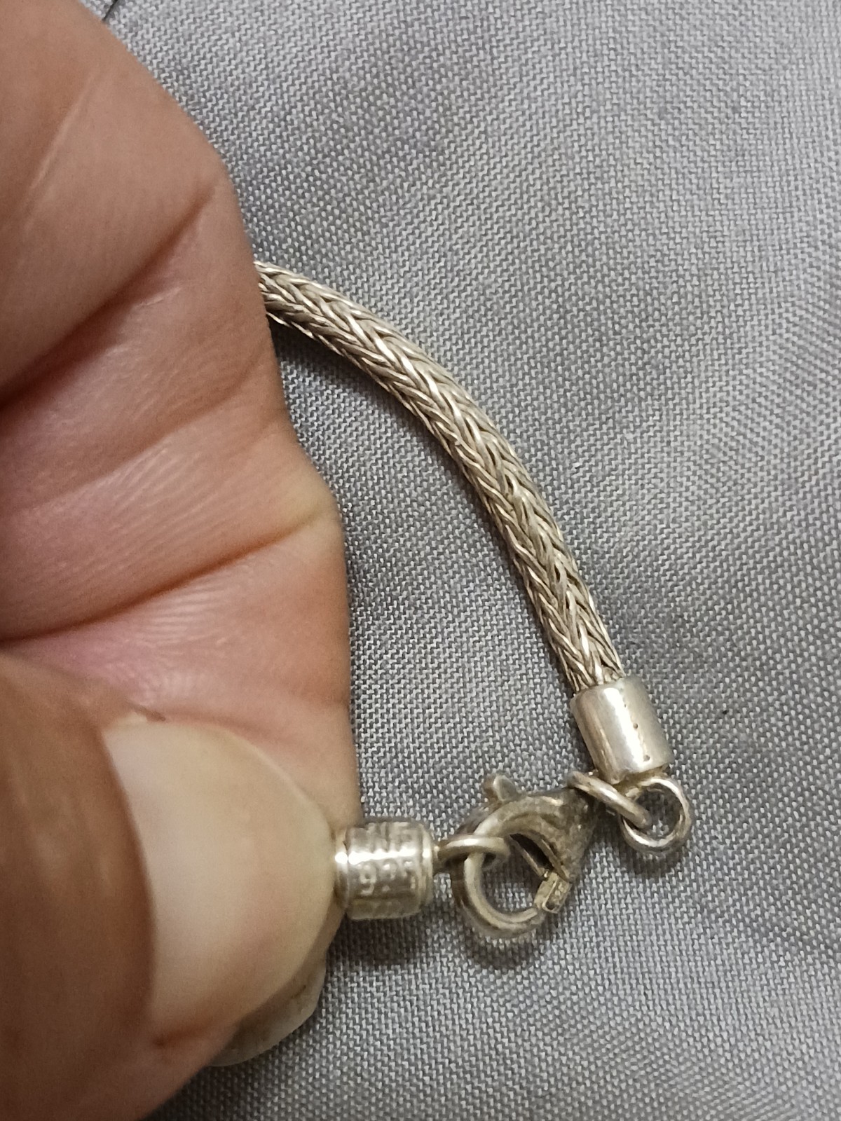 Sterling Silver 9.25 Double Ball- 14kt Gold Adjustable Lariat Necklace Bali