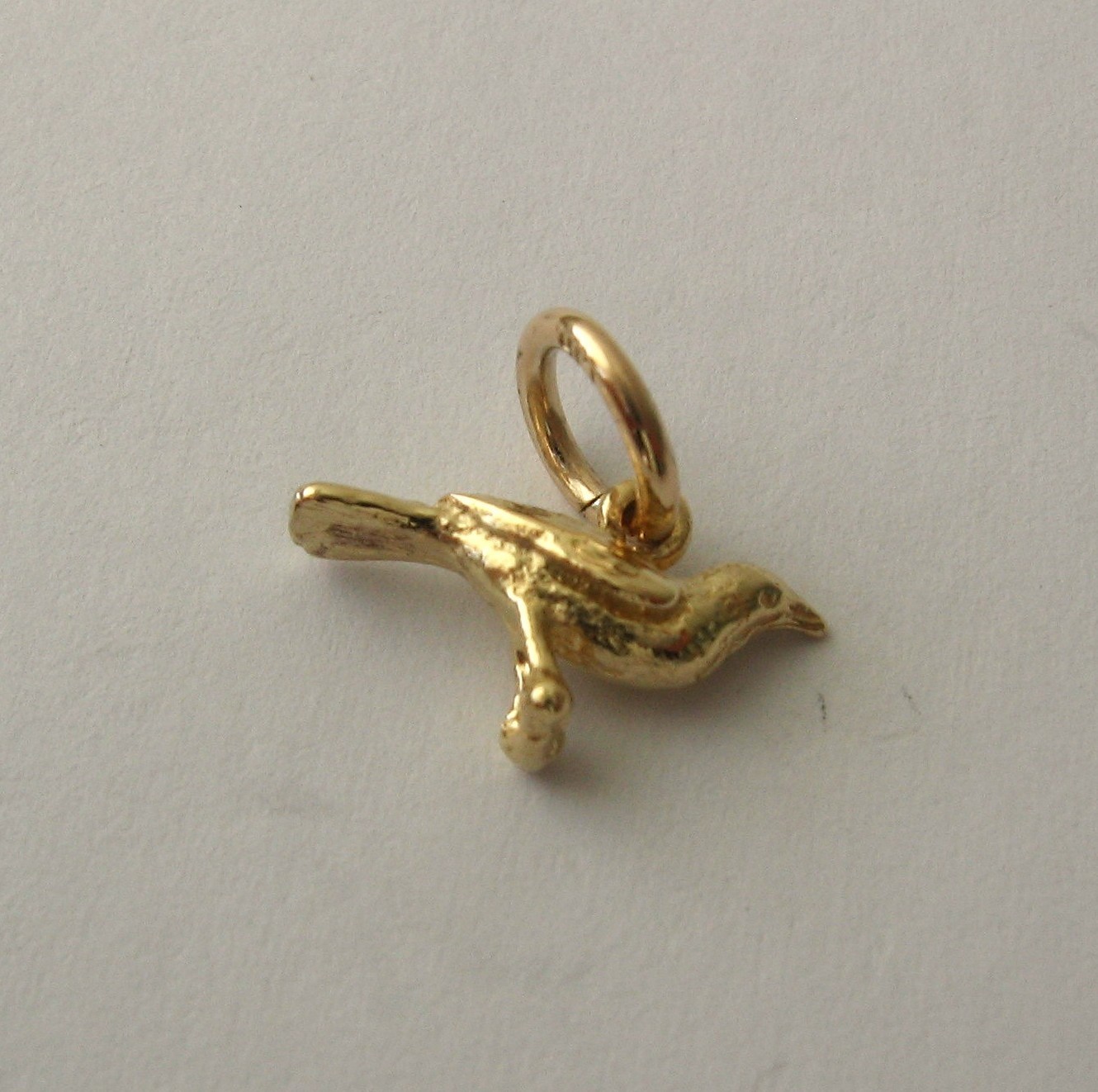 GENUINE SOLID 9K 9ct Yellow GOLD 3D CANARY BIRD Animal Charm/Pendant GIFT