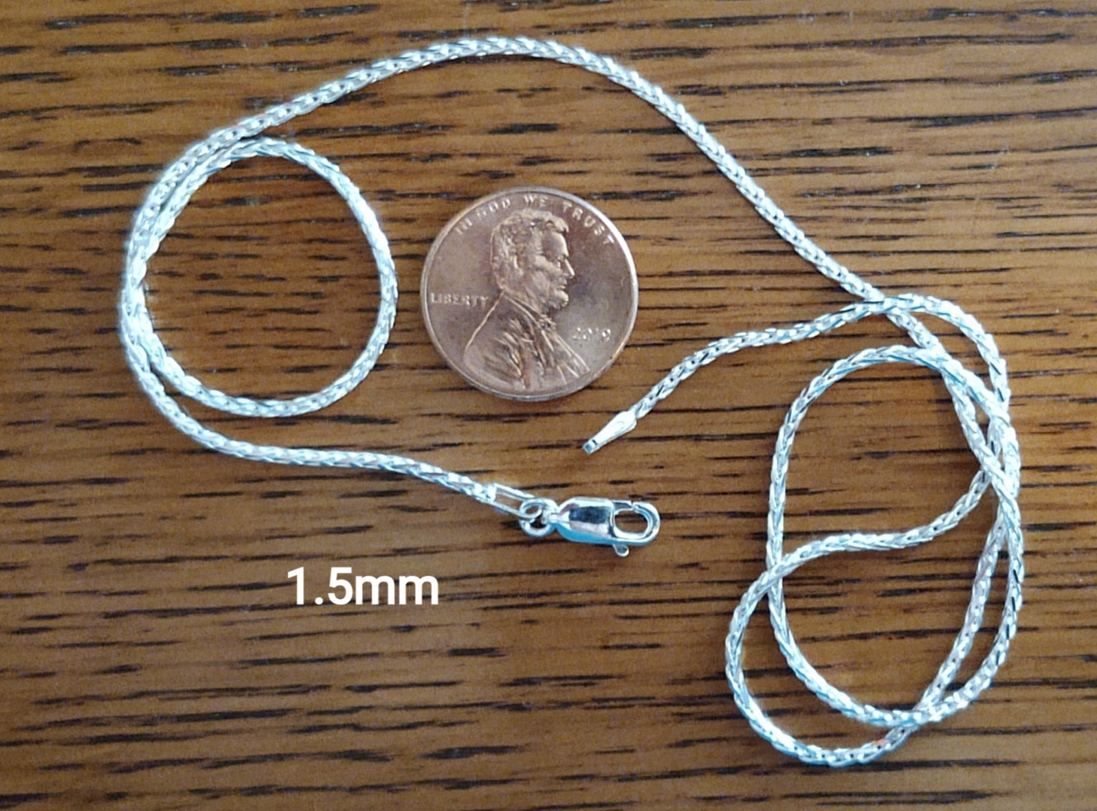 Wheat Necklace Chain / Sterling Silver (Made in Italy)