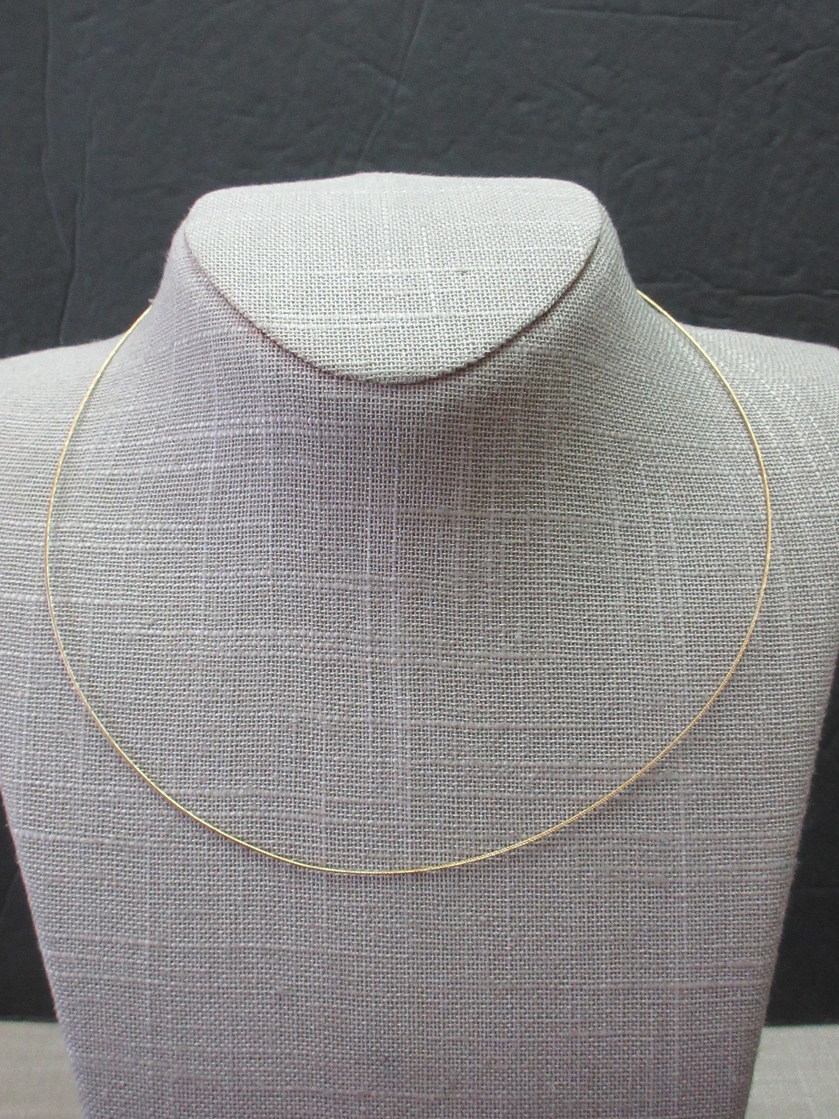 16″-18″ Italy Milor 14K Yellow Gold Wire Chain Necklace 1.77 Grams
