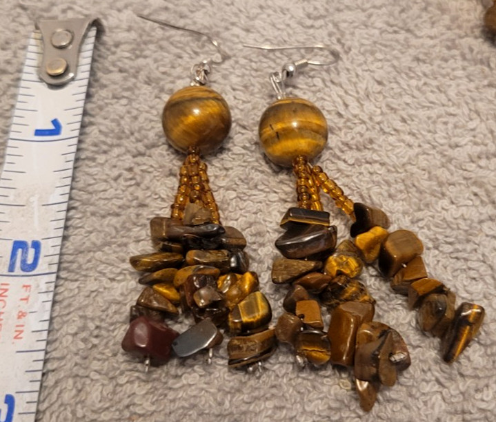 Tiger’s Eye, 21″ Necklace and Earring Set – Beautiful!!!