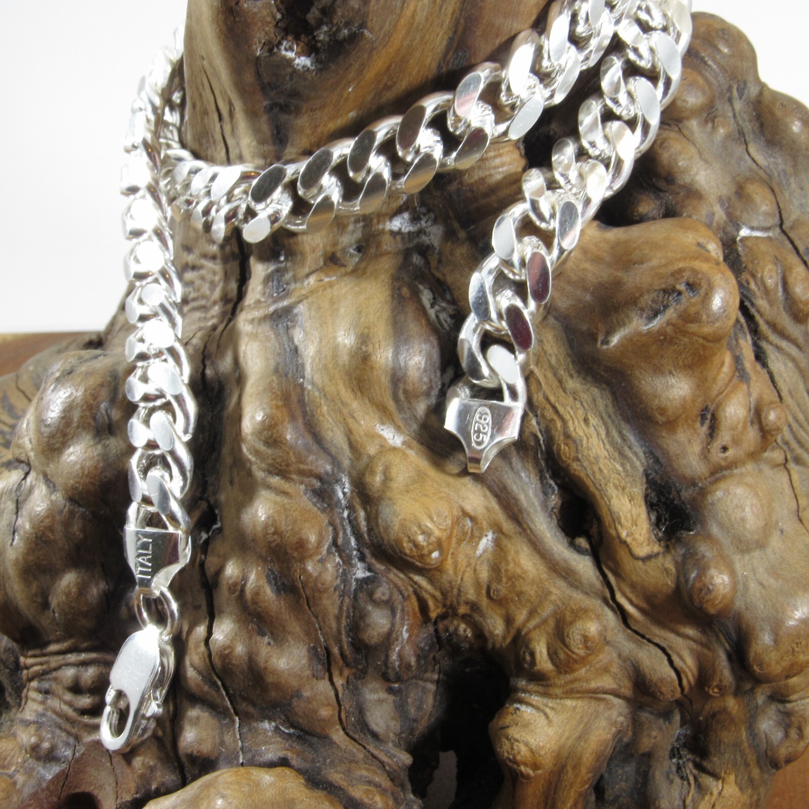 Real Solid Genuine 925 Sterling Silver Men’s Italian MIAMI CUBAN Hip Hop Chain
