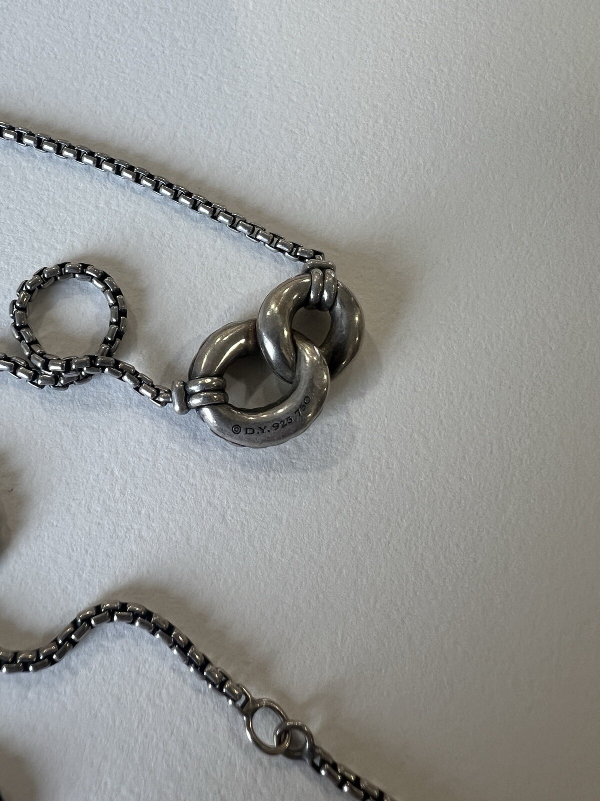 David Yurman Women’s Silver And Gold Infinity Necklace