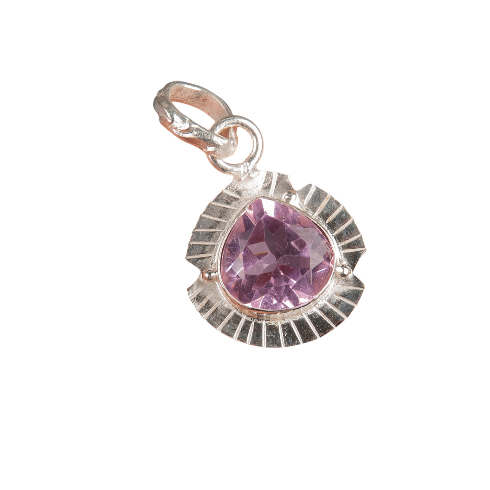 Morganite Gemstone 925 Sterling Silver Designer Pendent 1.15″ Gift For Sister