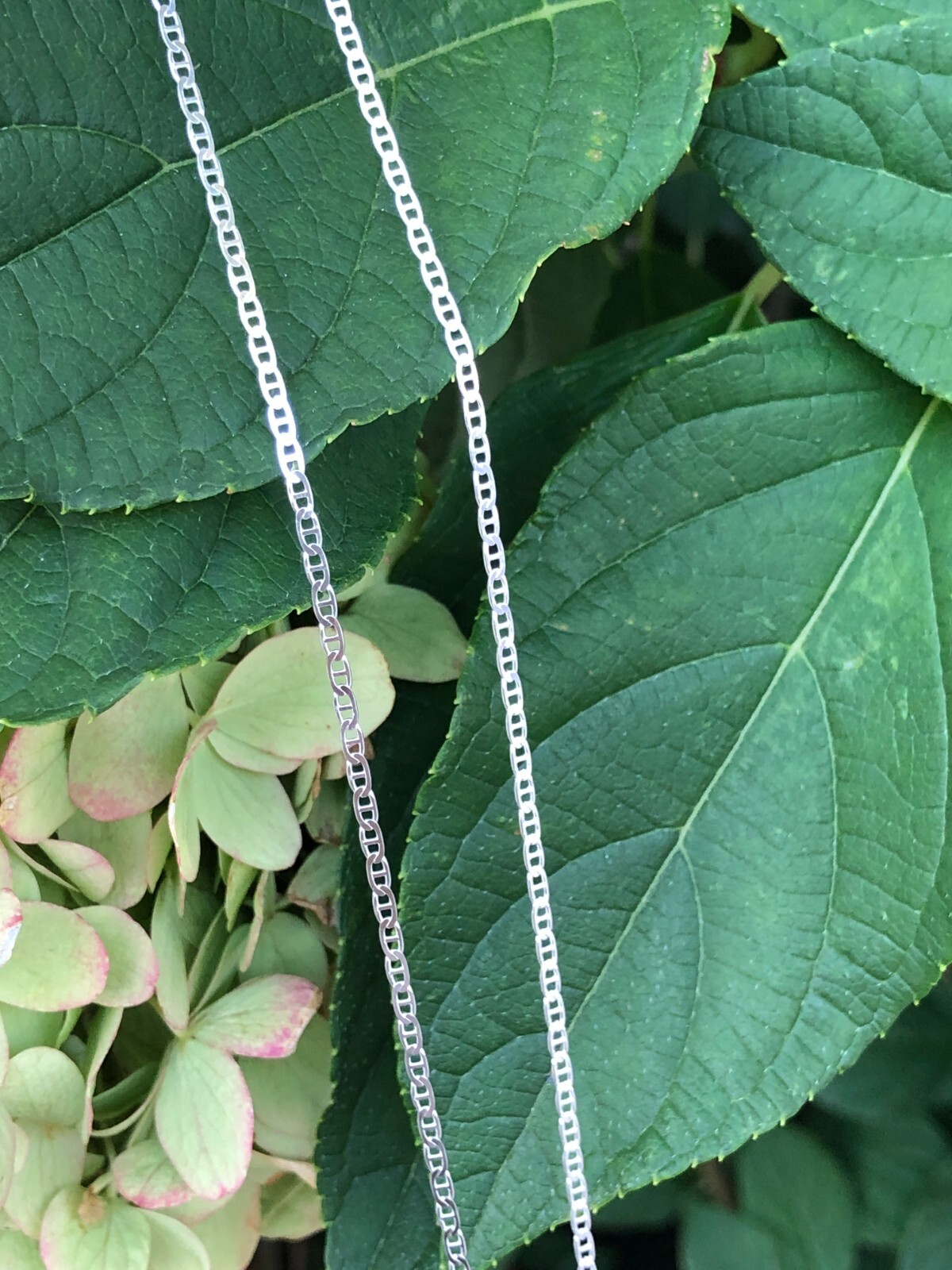 925 Sterling Silver Anchor Mariner Link Chain Necklace 2mm 16″ 18″ 22″ 24″ THIN