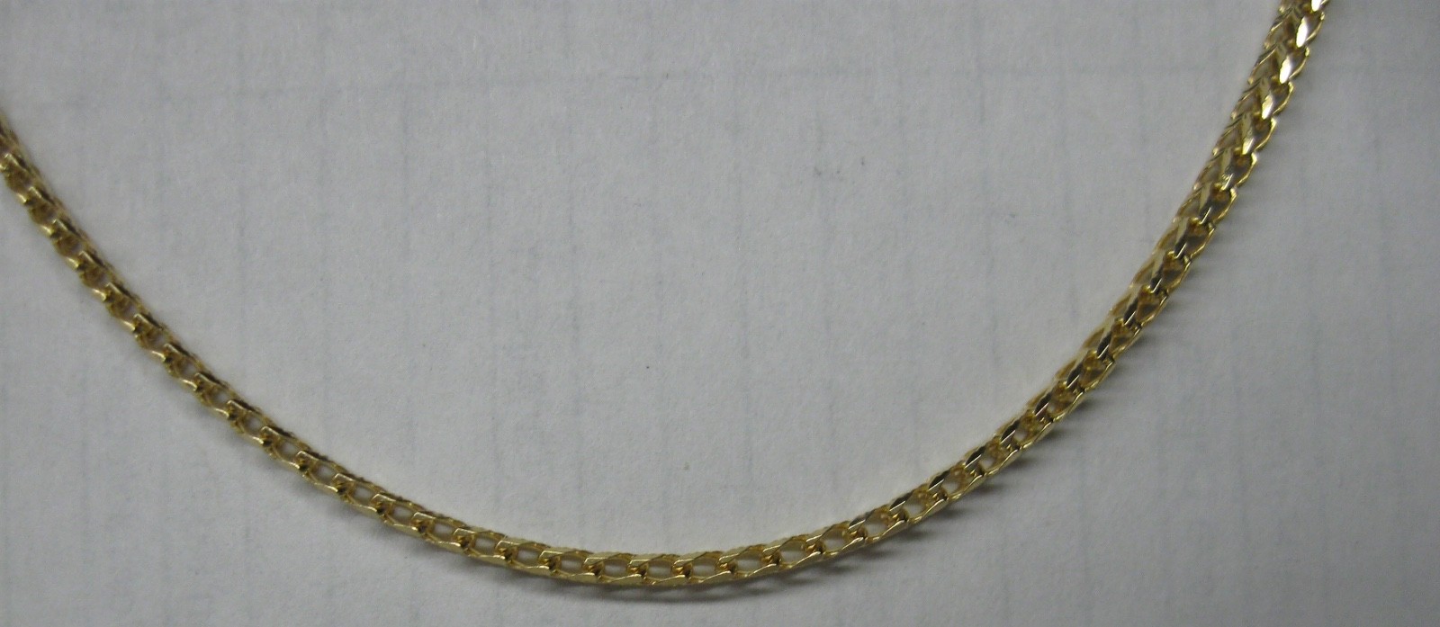 14K SOLID GOLD 19″ DIAMOND CUT 2mm FOXTAIL NECKLACE CHAIN 7.5 GRAMS ITALY NICE