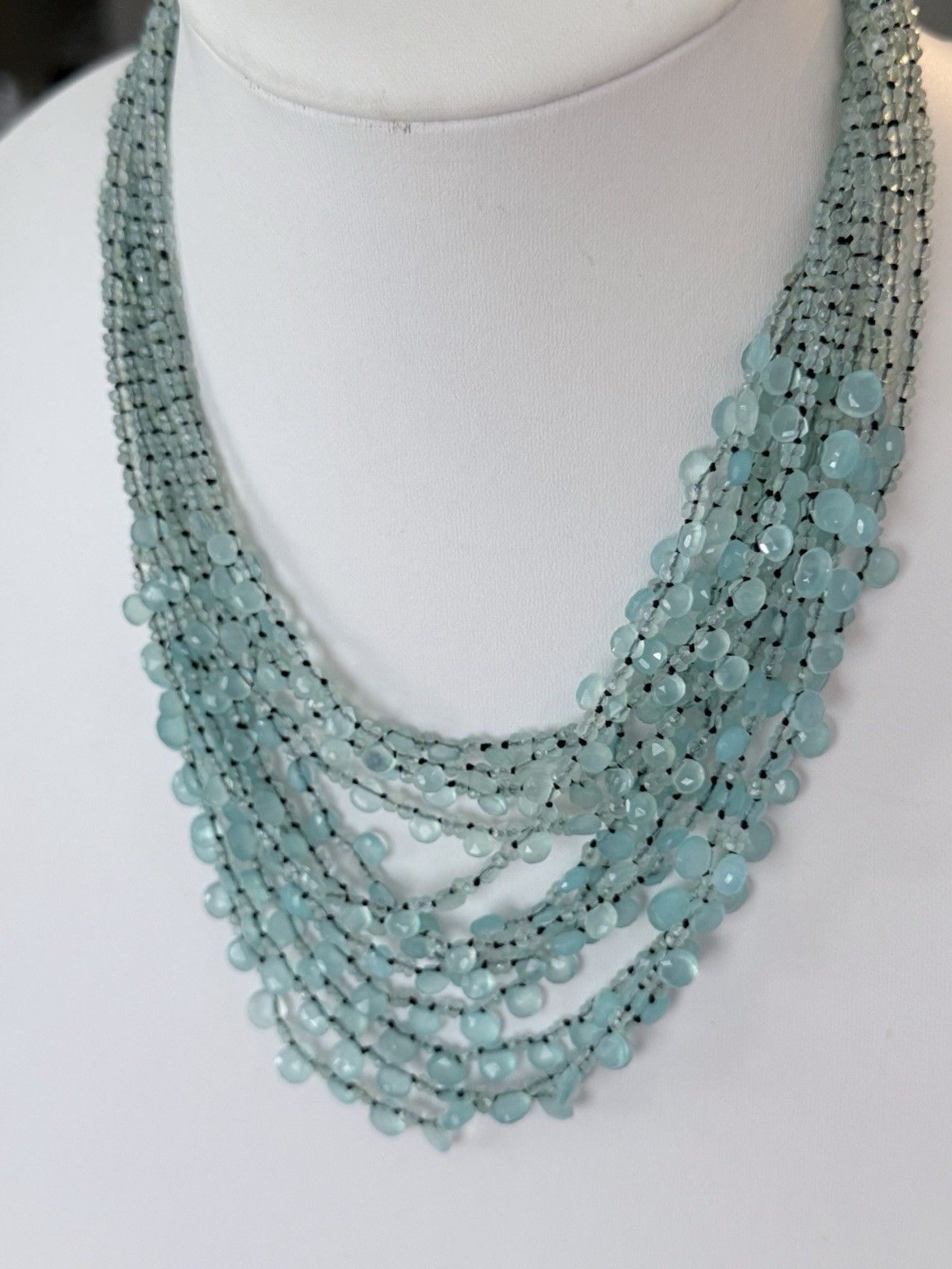 EvaNueva Fine Italian Handcrafted Jewelry Strand Necklace &Bracelet