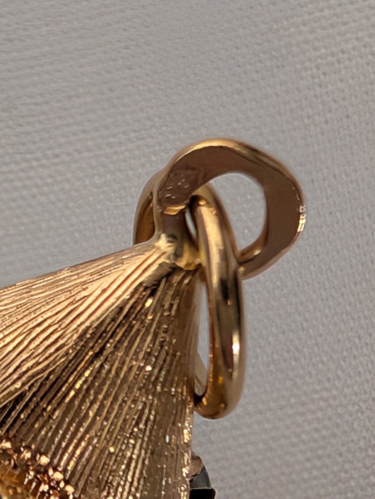 18K Gold ~ETRUSCAN STYLE LAPIS PEARL TURQUOISE~ Fob Charm Pendant
