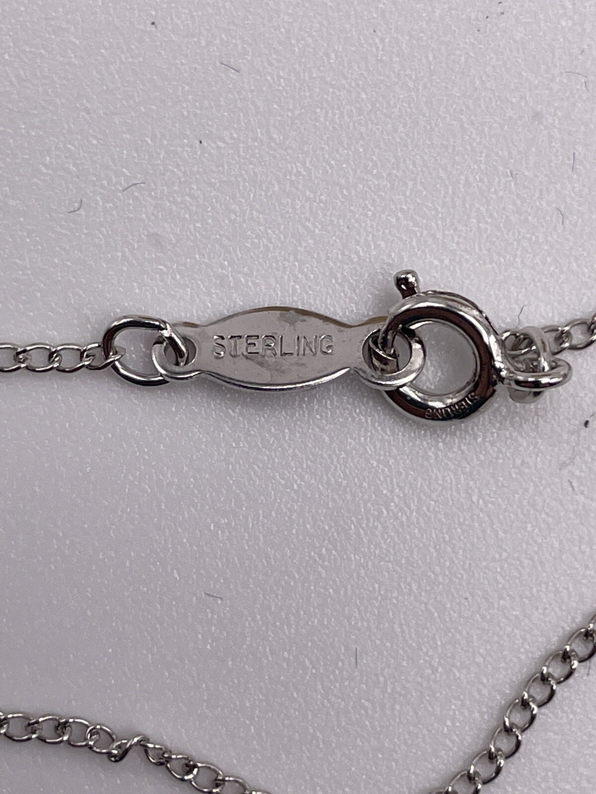 Vintage Marvel Sterling Birthstone Heart Pendant June Alexandrite New Old Stock