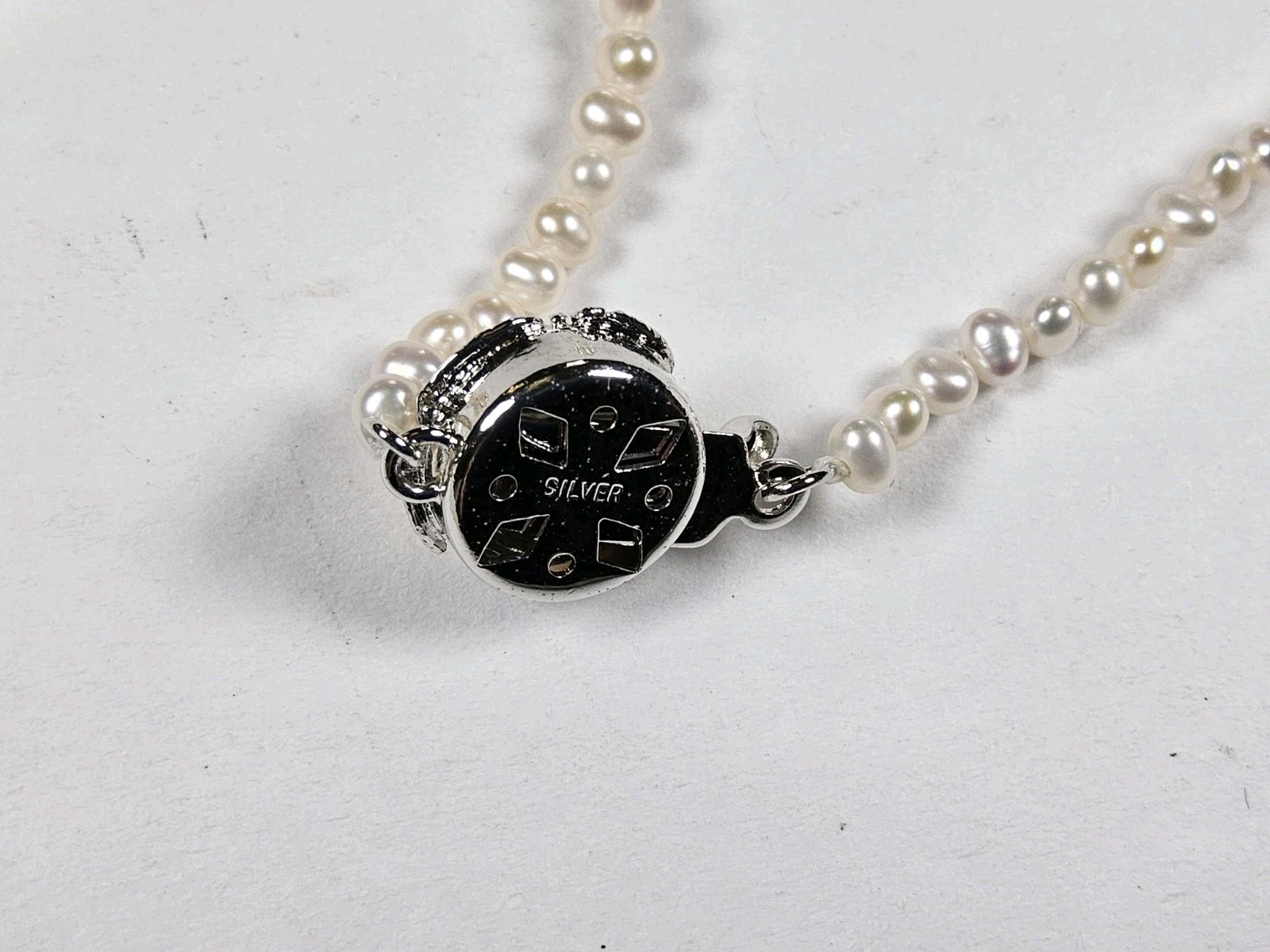 Dainty Seed Pearl With Pearl Pendant Ivory Necklace