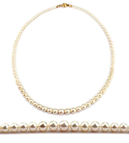 18″ Graduated Akoya Pearl Necklace-14K-AAA/NKL040037