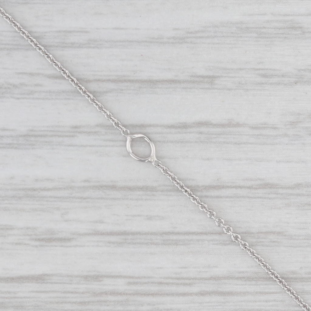 New 0.20ctw Diamond Cross Pendant Necklace 14k White Gold 16-18″ Cable Chain