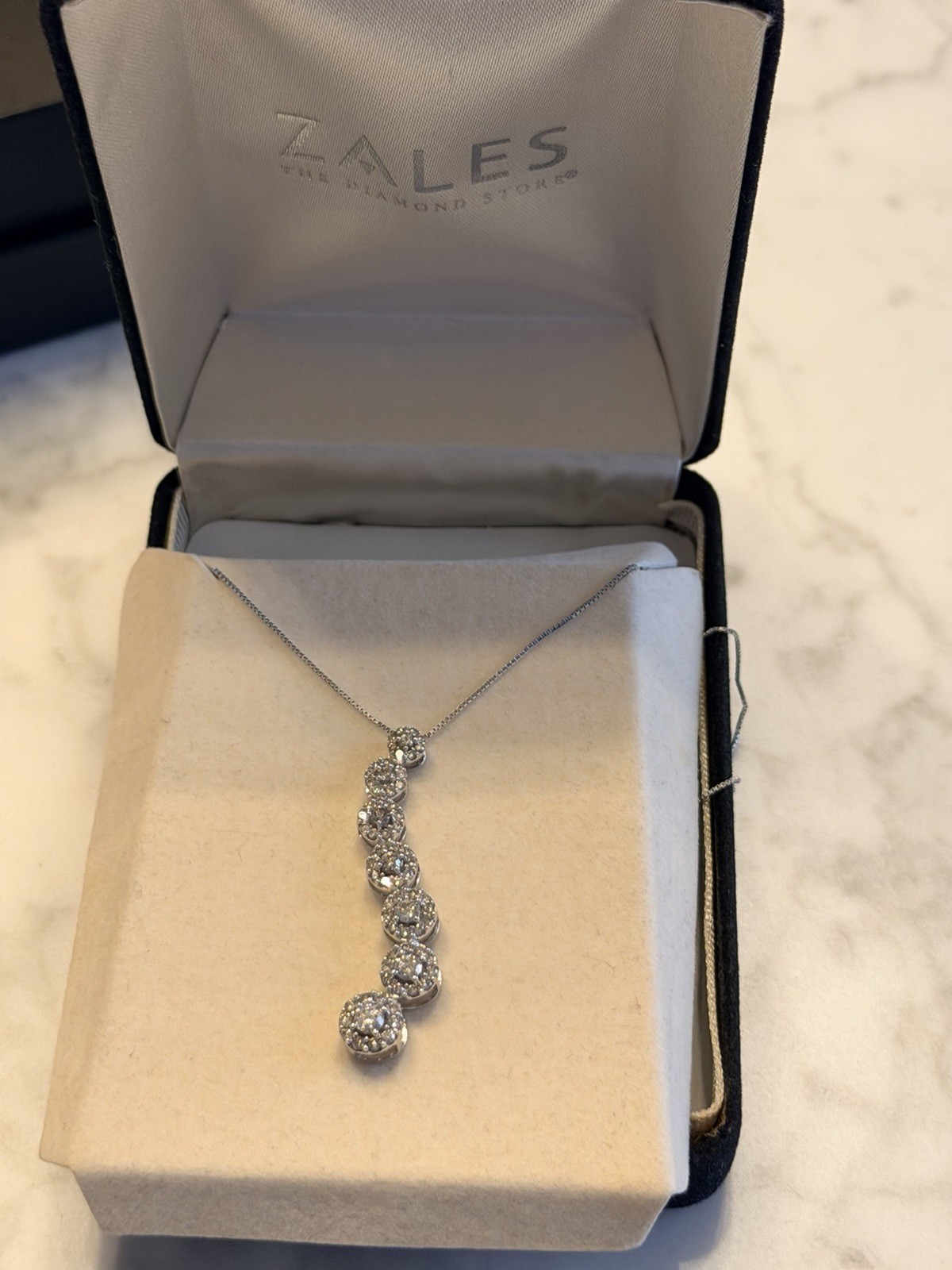 1 CT. T.W. Journey Multi-diamond Flower Pendant In 10K White Gold