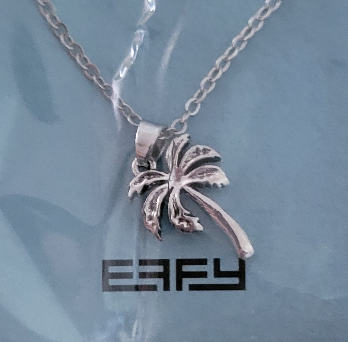 Designer EFFY Necklace w/ Brilliant Palm Tree NIP