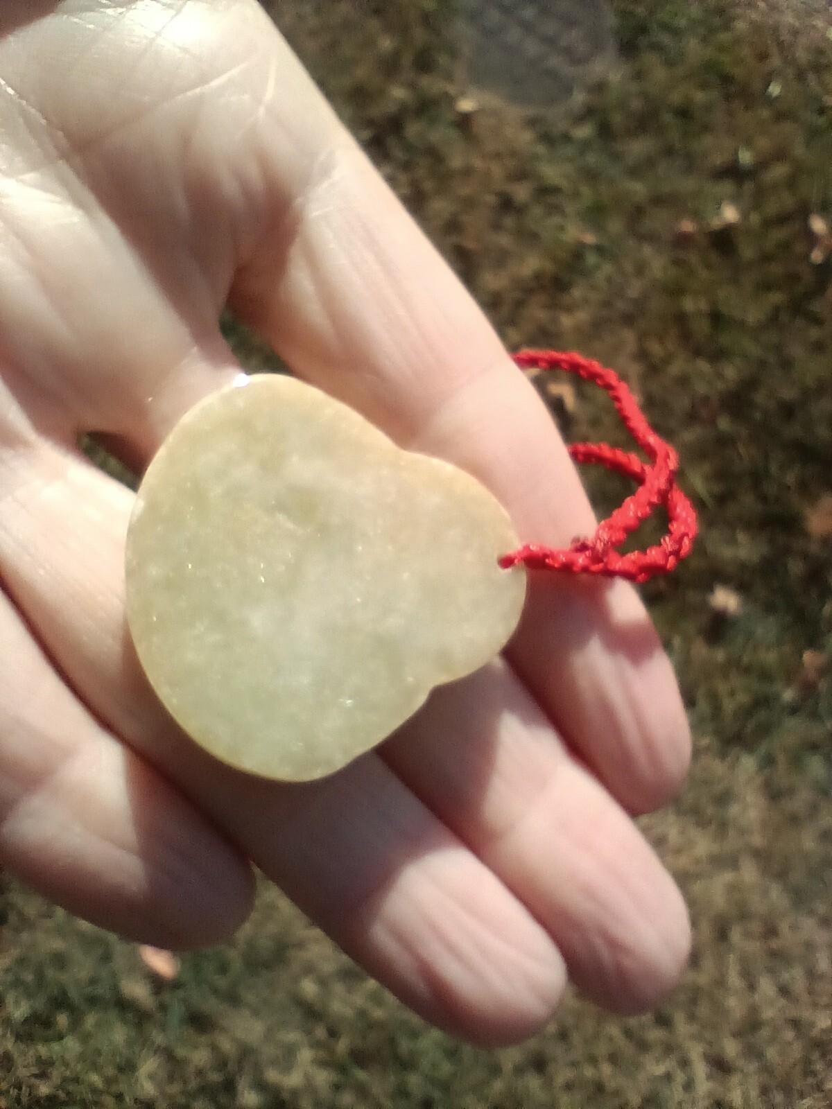 Natural Jadeite Jade Happy Buddha pendant necklace Myanmar CH733