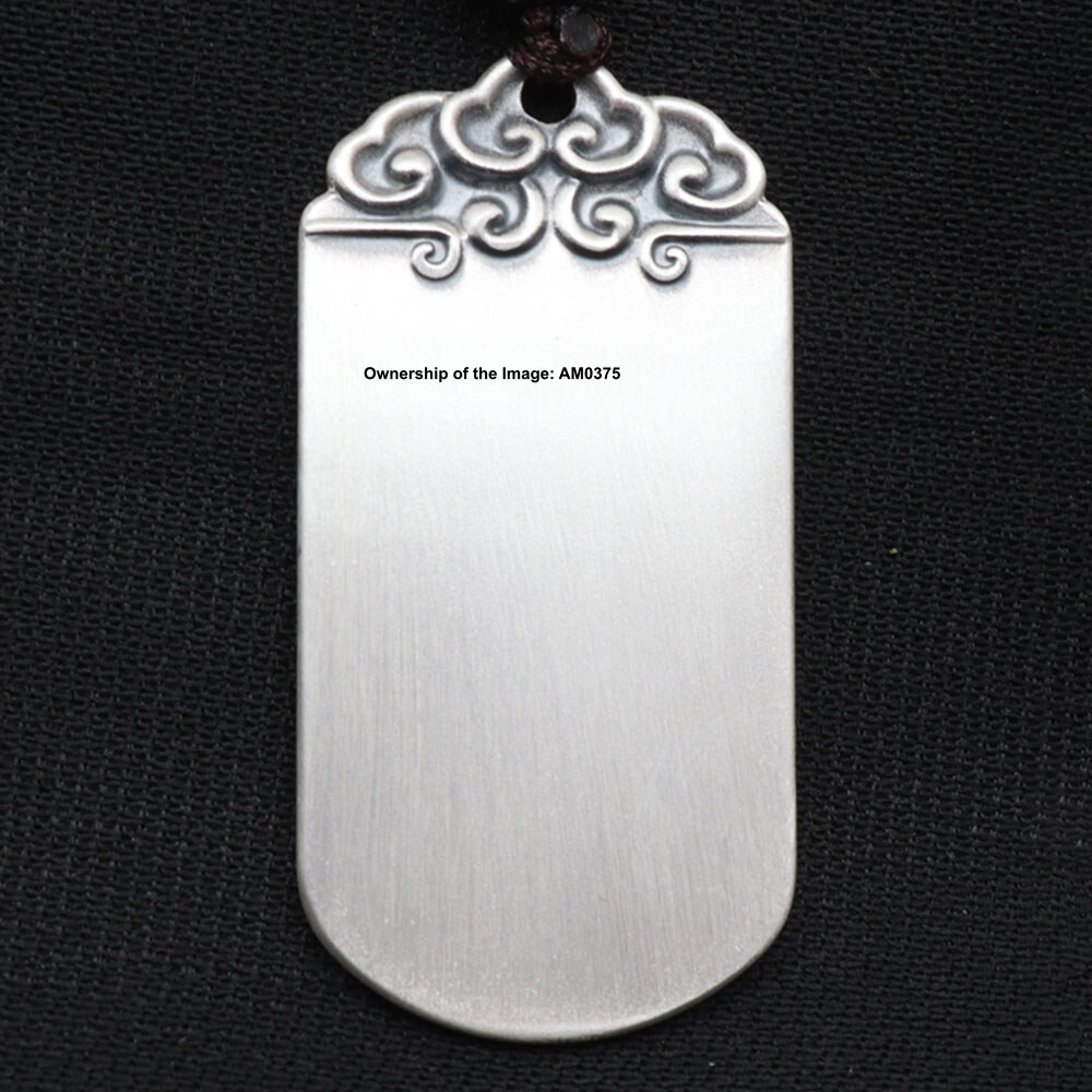 Solid 999 Fine Silver Wealth Pendant Rich Dragon Pixiu Pattern Amulet Pendant
