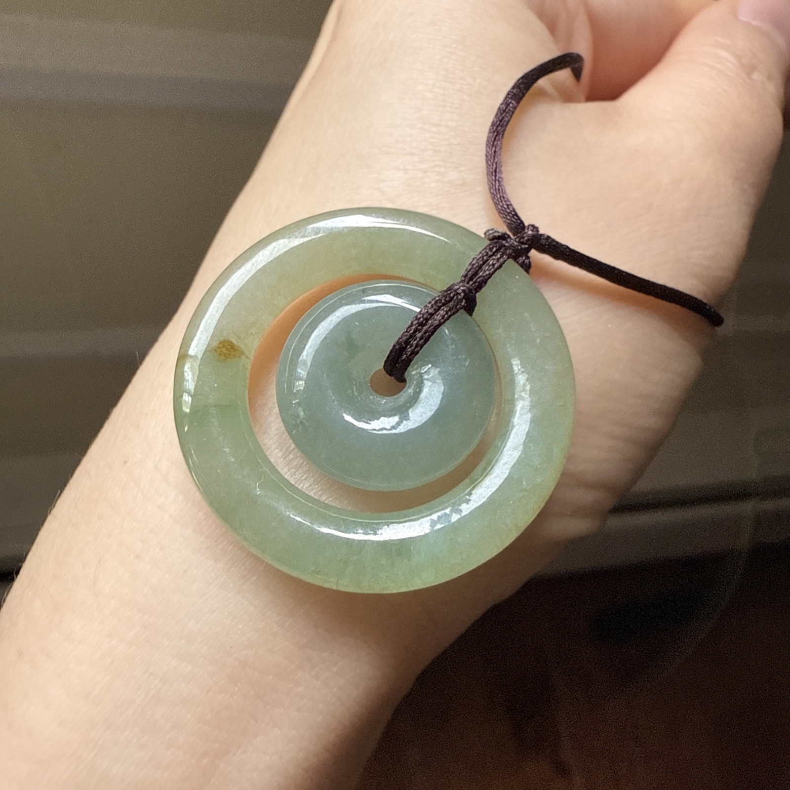 純天然翡翠A貨 untreated Myanmar Burma Grade A Jadeite Jade 老坑冰油果凍體平安扣子母扣 Certified