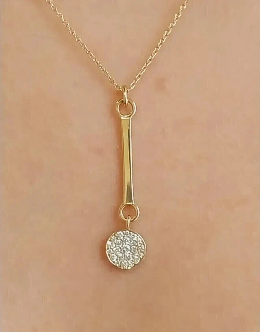 1.50Ct Round Cut Lab Created Valentine Gift Pendant 14K Yellow Gold Plated