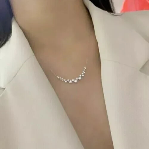 2Ct Round Cut Lab Created Diamond Women’s Pendant 14K White Gold Plated Silver