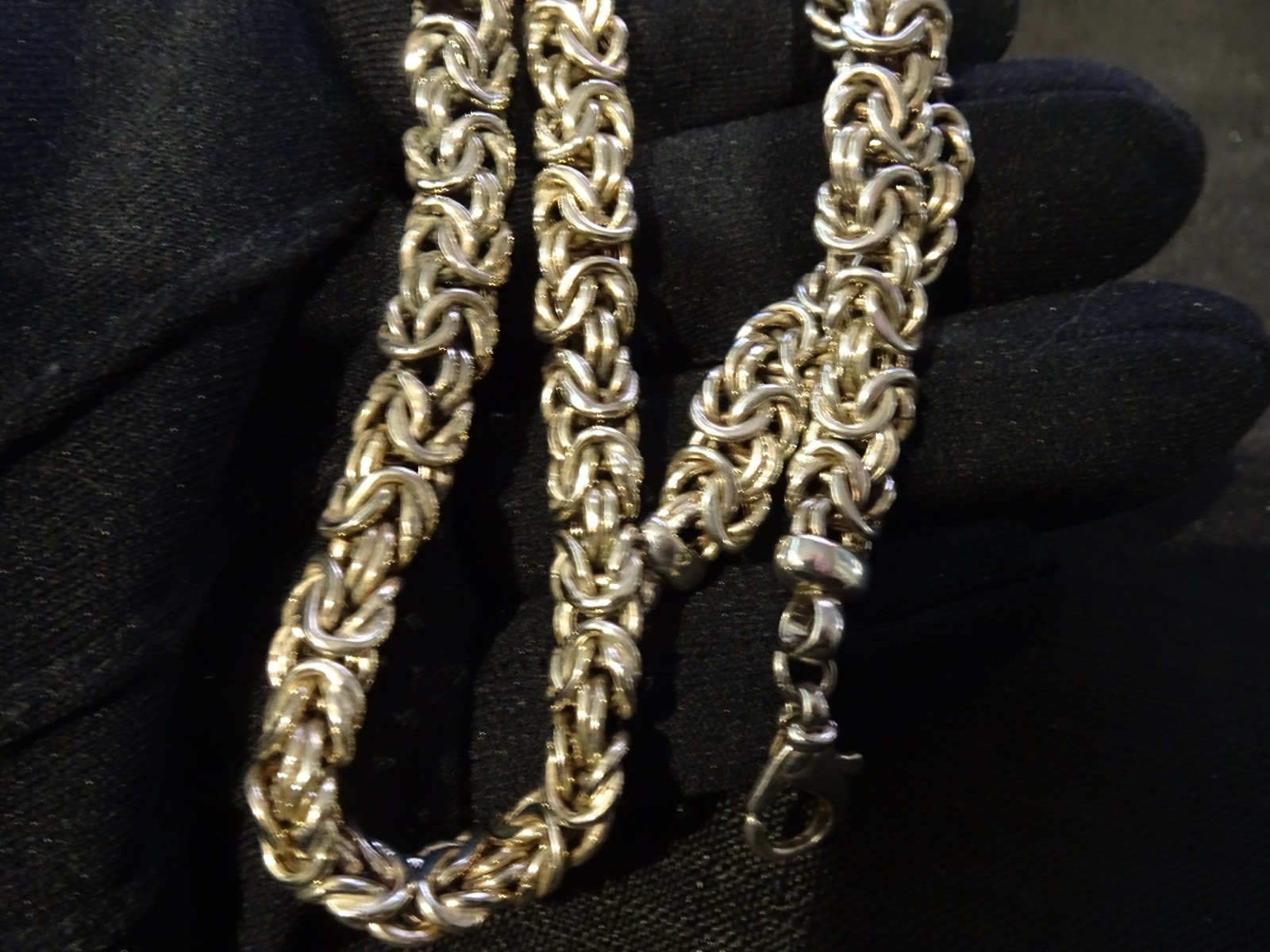 # 591-LARGE BYZANTINE ITALY-925-MILOR NECKLACE–FANCY LARGE-REAL
