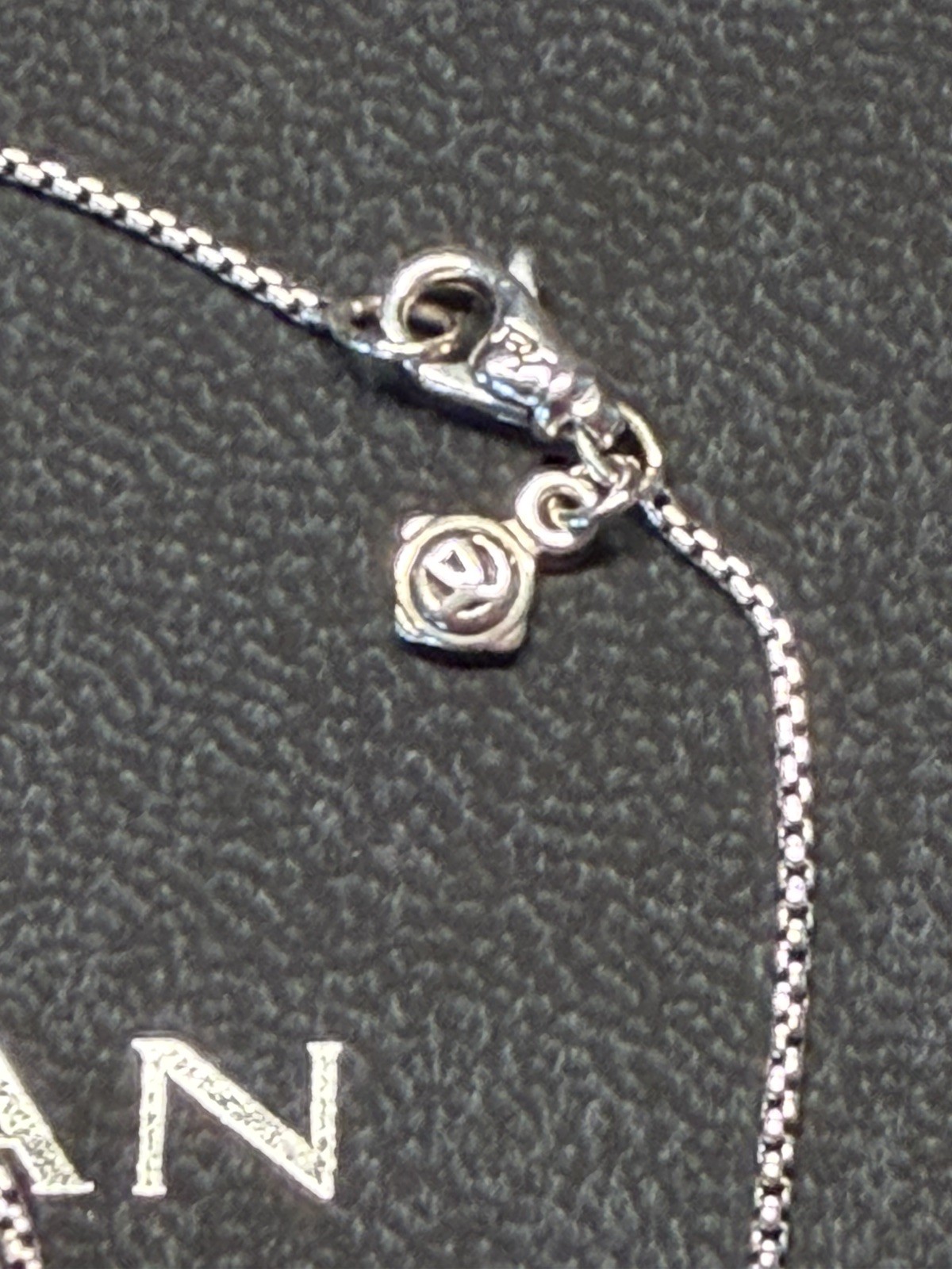 David Yurman 16”-18” Adjustable 1mm Sterling Silver Box Chain Necklace RARE
