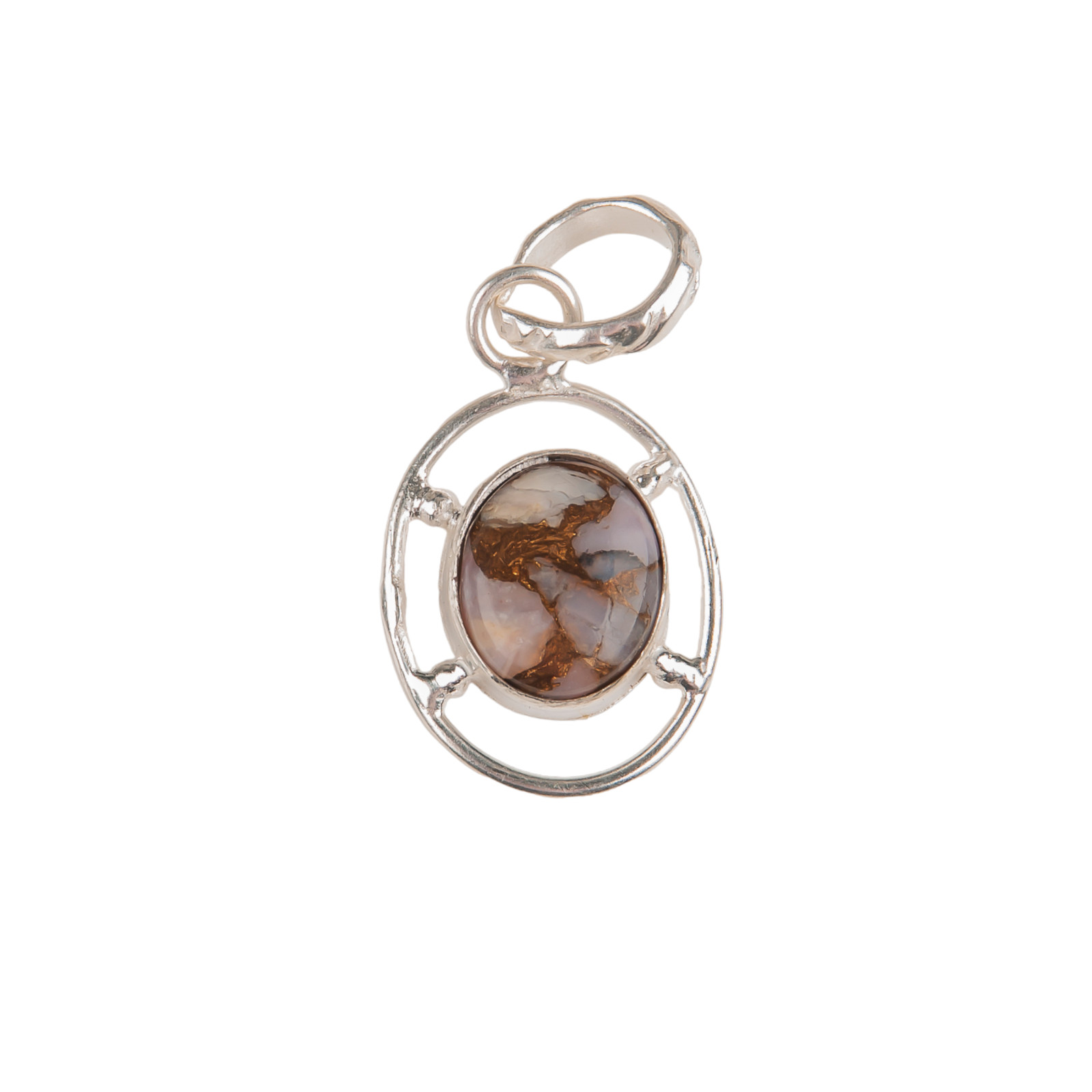 Pink Opal Turquoise 925 Sterling Silver Necklace Pendent1.30″ Gift For Wife