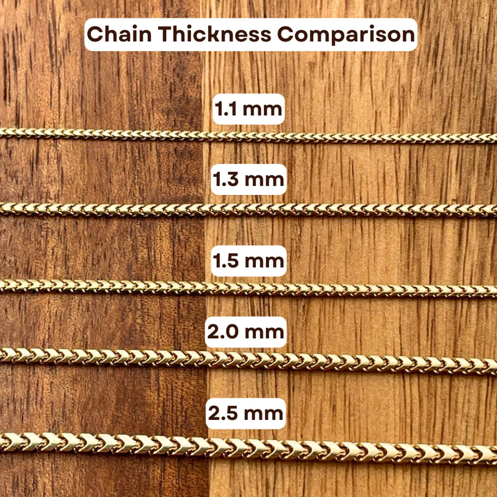 1.1mm SOLID 14K Yellow Gold Franco Chain Necklace – 16″ 18″ 20″ 22″ 24″ 26″ 28″