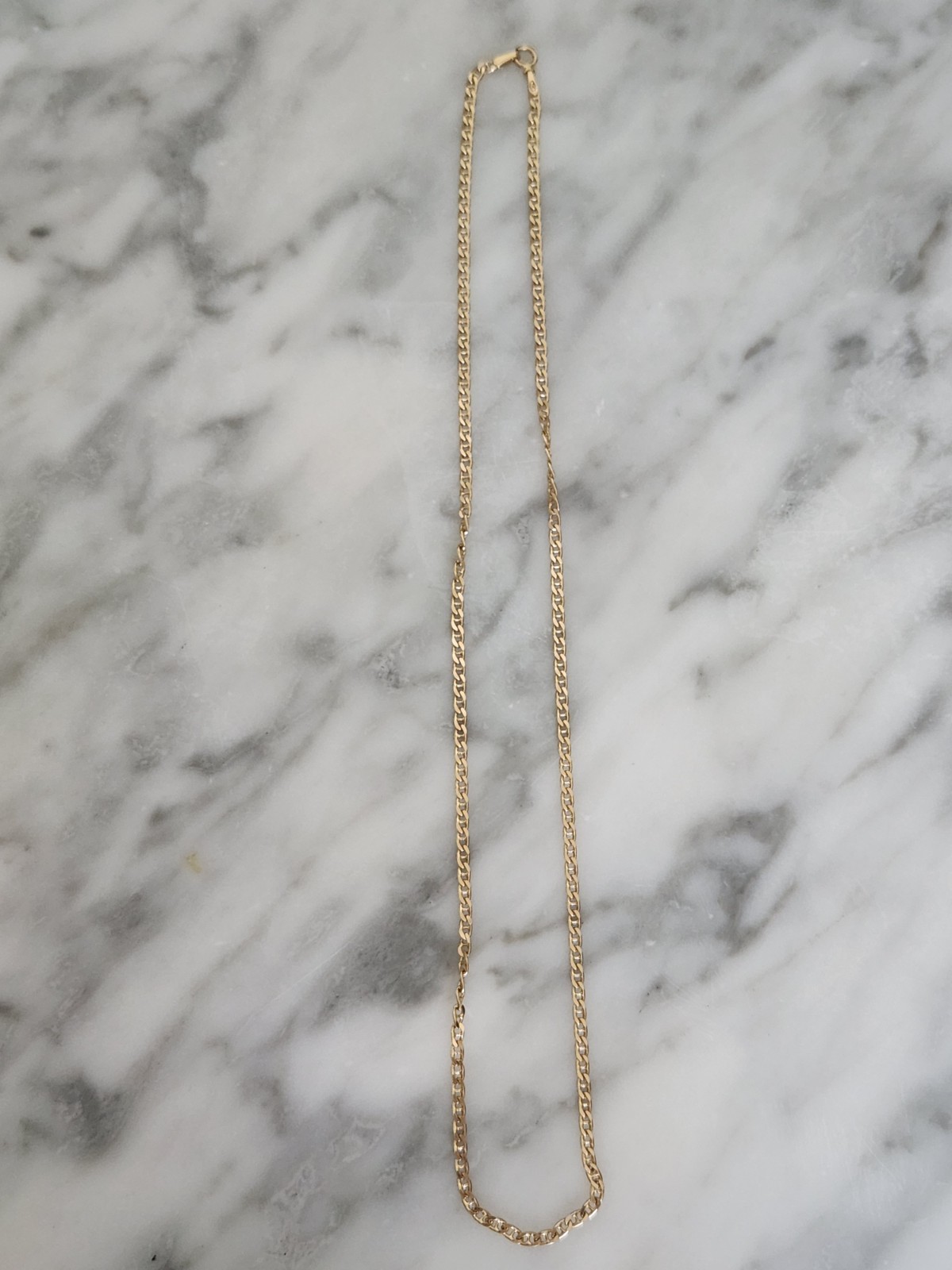 750 18K 750 (Italy?) Yellow Gold Cuban Links NECKLACE- ☆1236 VI/ 6.23 Grams