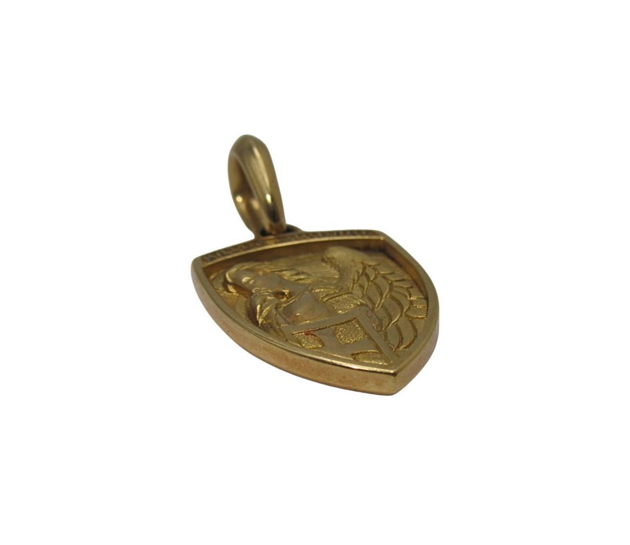 David Yurman 18K Yellow Gold St. Michael Amulet Pendant