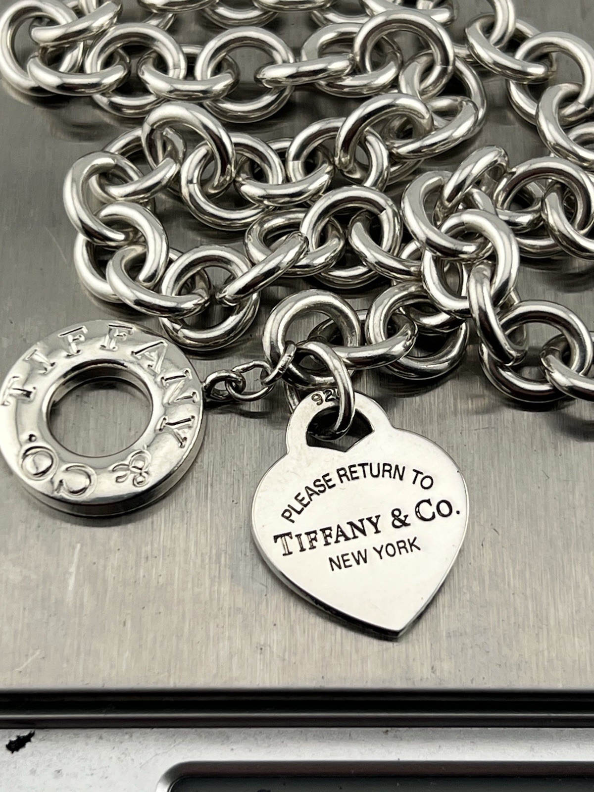 Tiffany Co. Necklace, Return to Tiffany Heart Toggle Necklace 16” Inches Long