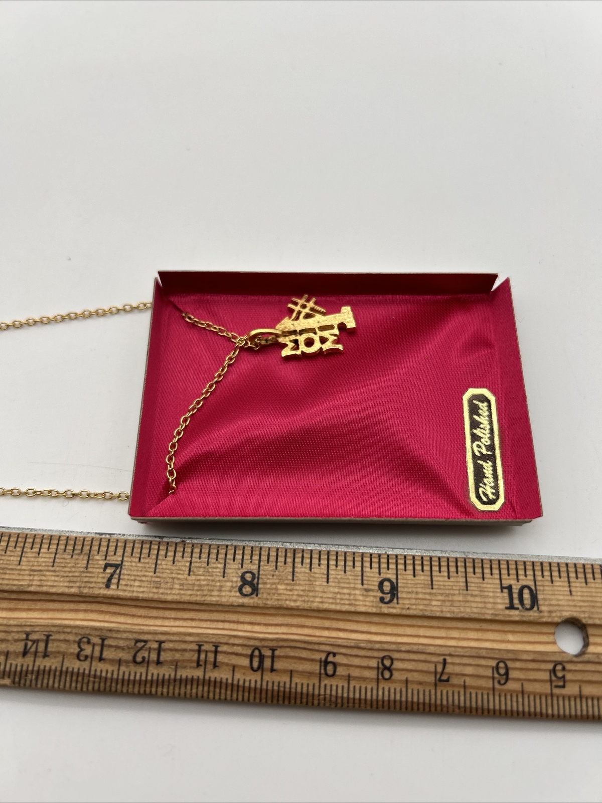 Gold In Color Number # 1 Mom Mother Small Necklace Pendant In Plastic Case