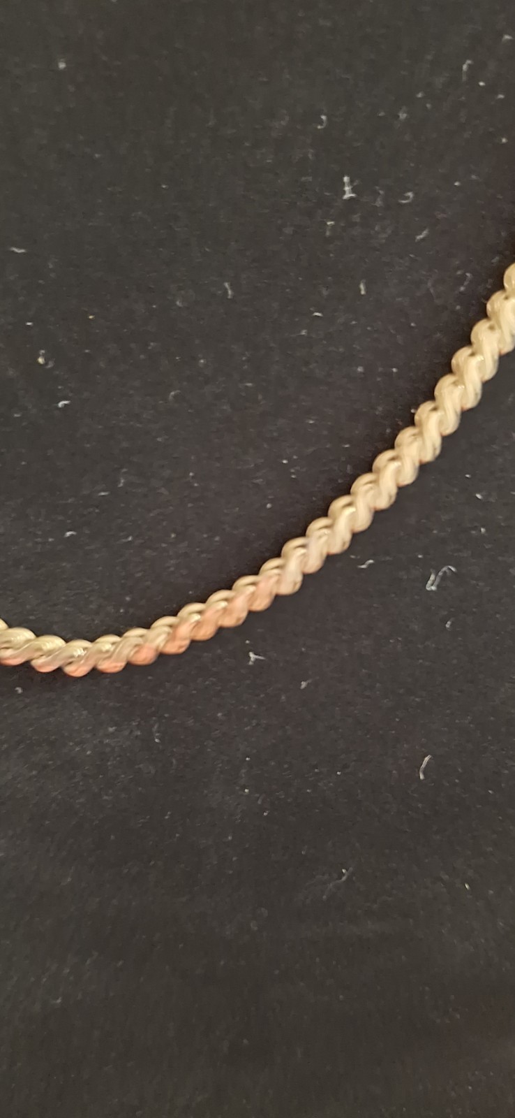Gold color rope Chain Necklace with Spring Ring Metal No Stone