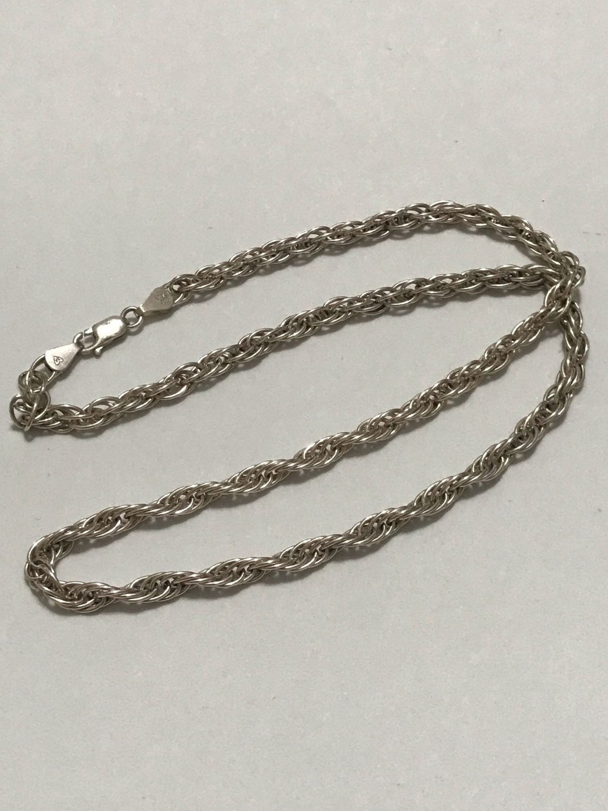 Beautiful Sterling Silver 925 Marked Italy Unisex Large Chain