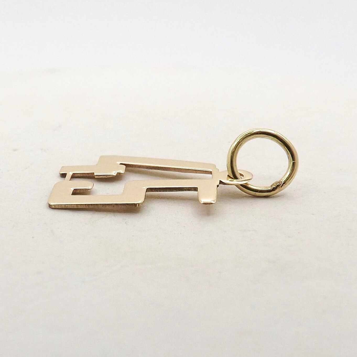 14k Gold 45th Birthday Anniversary Sports Jersey 45 Charm Pendant New