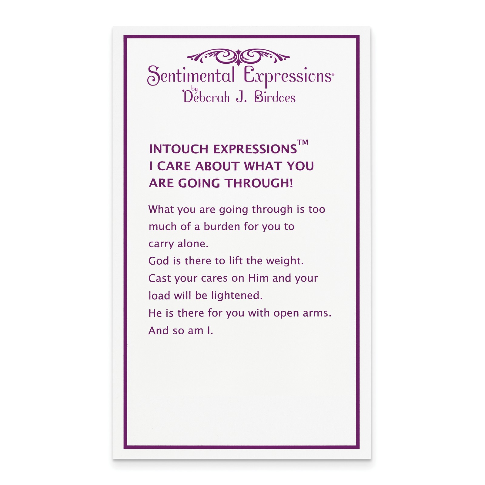Sentimental Expressions Silver I Care About What You Are Going Through 18 Neckl