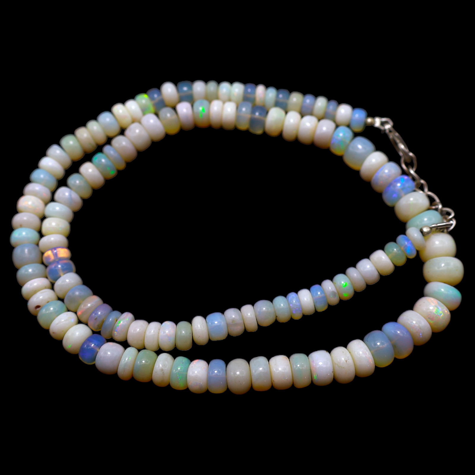 Smooth 5X8 MM Fire Opal Beaded Not Applicable Rondelle Daughter New Necklace