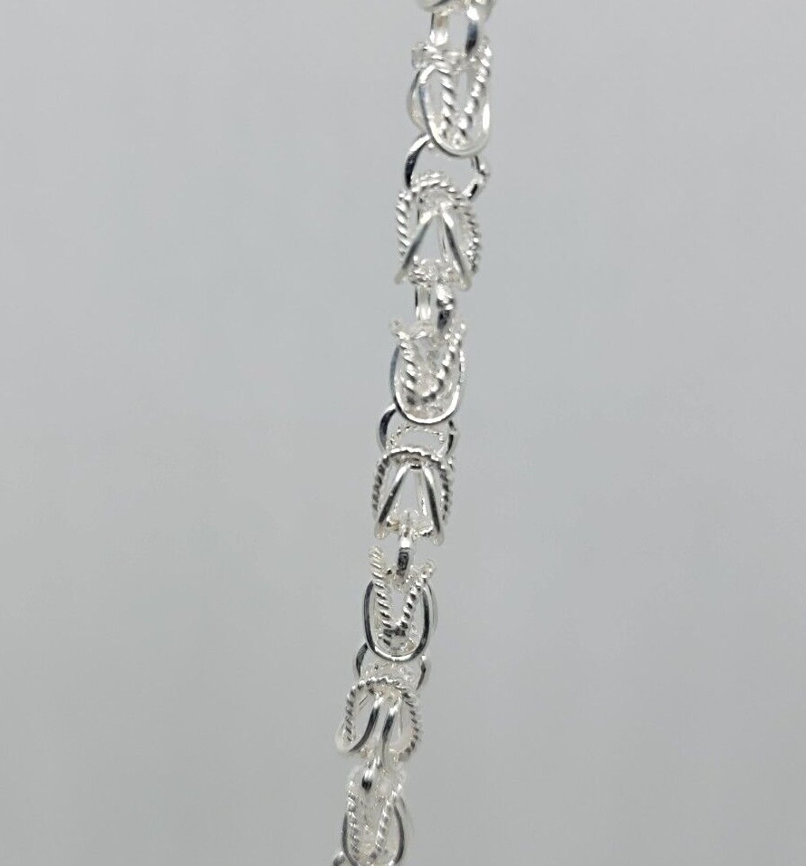 925 Sterling Silver Turkish Chain High Quality Necklace Bracelet 4mm Size 7″~30″