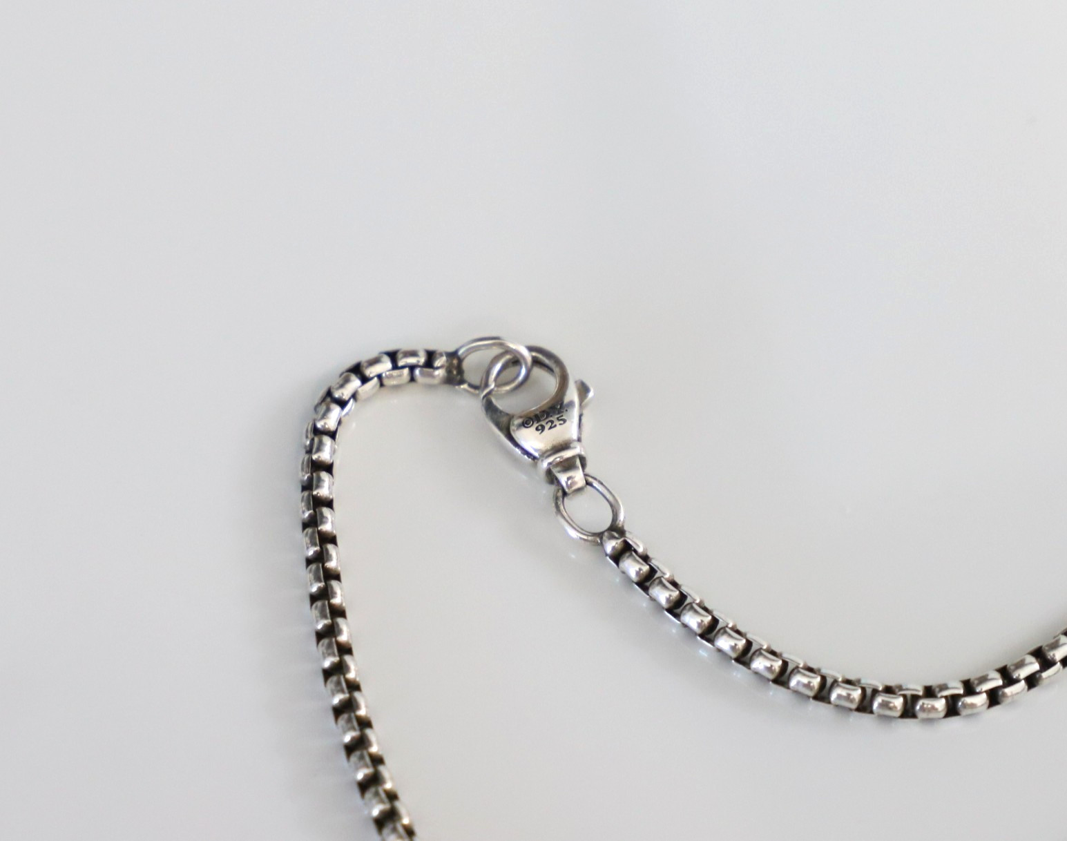 Men’s David Yurman Saint Michael Pendant Amulet with w/ 2.7mm Box Necklace