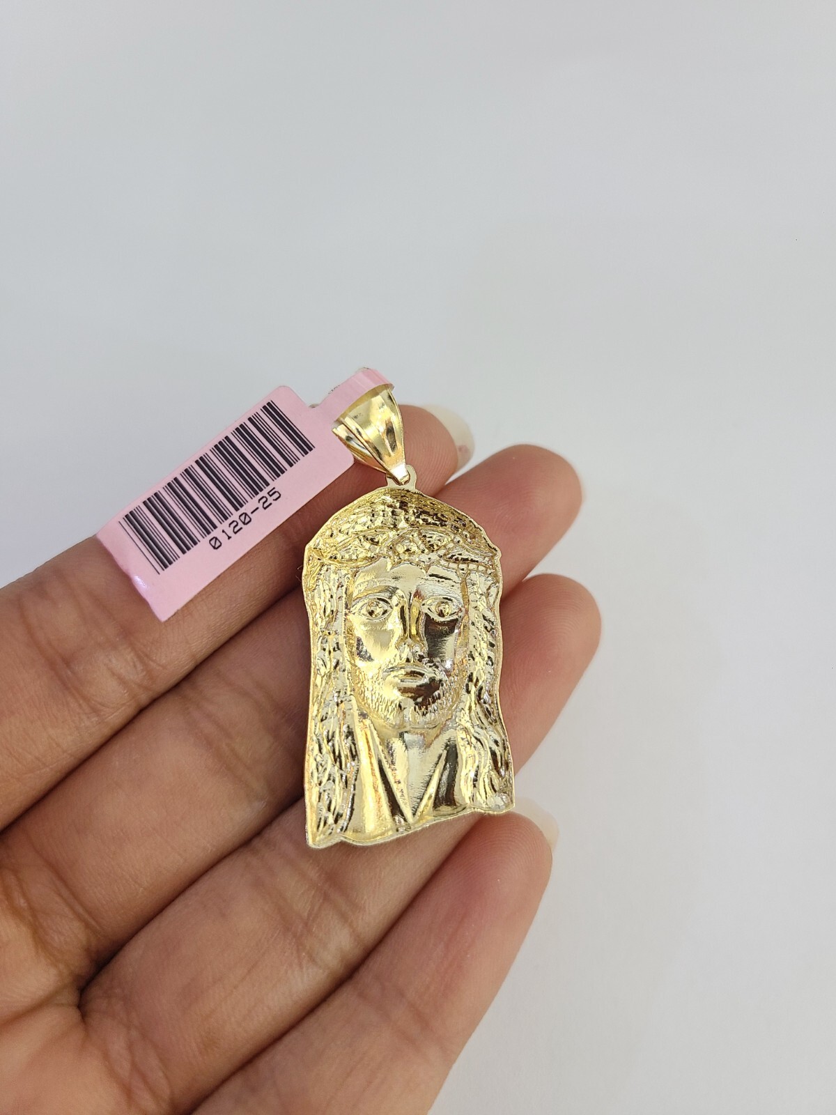 14k Jesus Head Charm Pendant REAL 14Kt Religious Yellow Gold Genuine