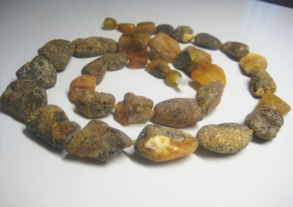 Genuine Raw Healthy Amber Baltic Amber Necklace 30 grams 21 in !!!
