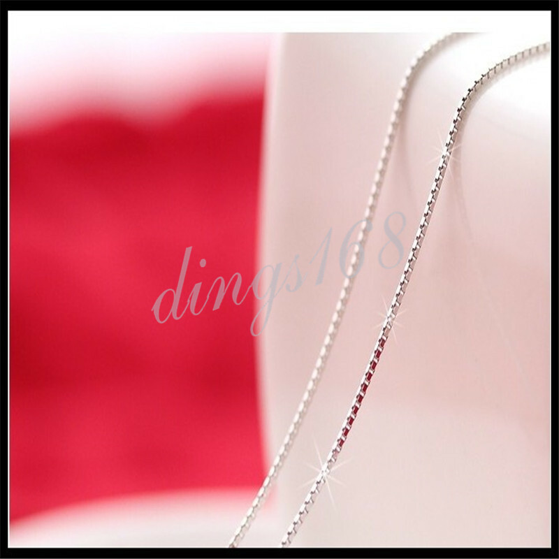 Men & Women’s Genuine 925 Sterling Silver 1.2mm Thin 16″~ 32″ Box Chain Necklace