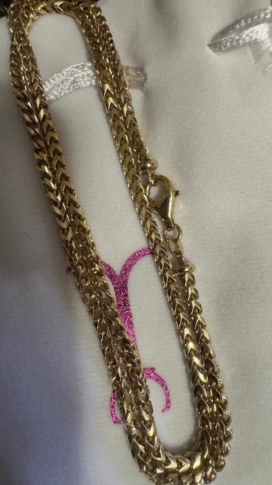 14k Solid Gold Chain Franco 3mm Jacoje 26.2 Grams