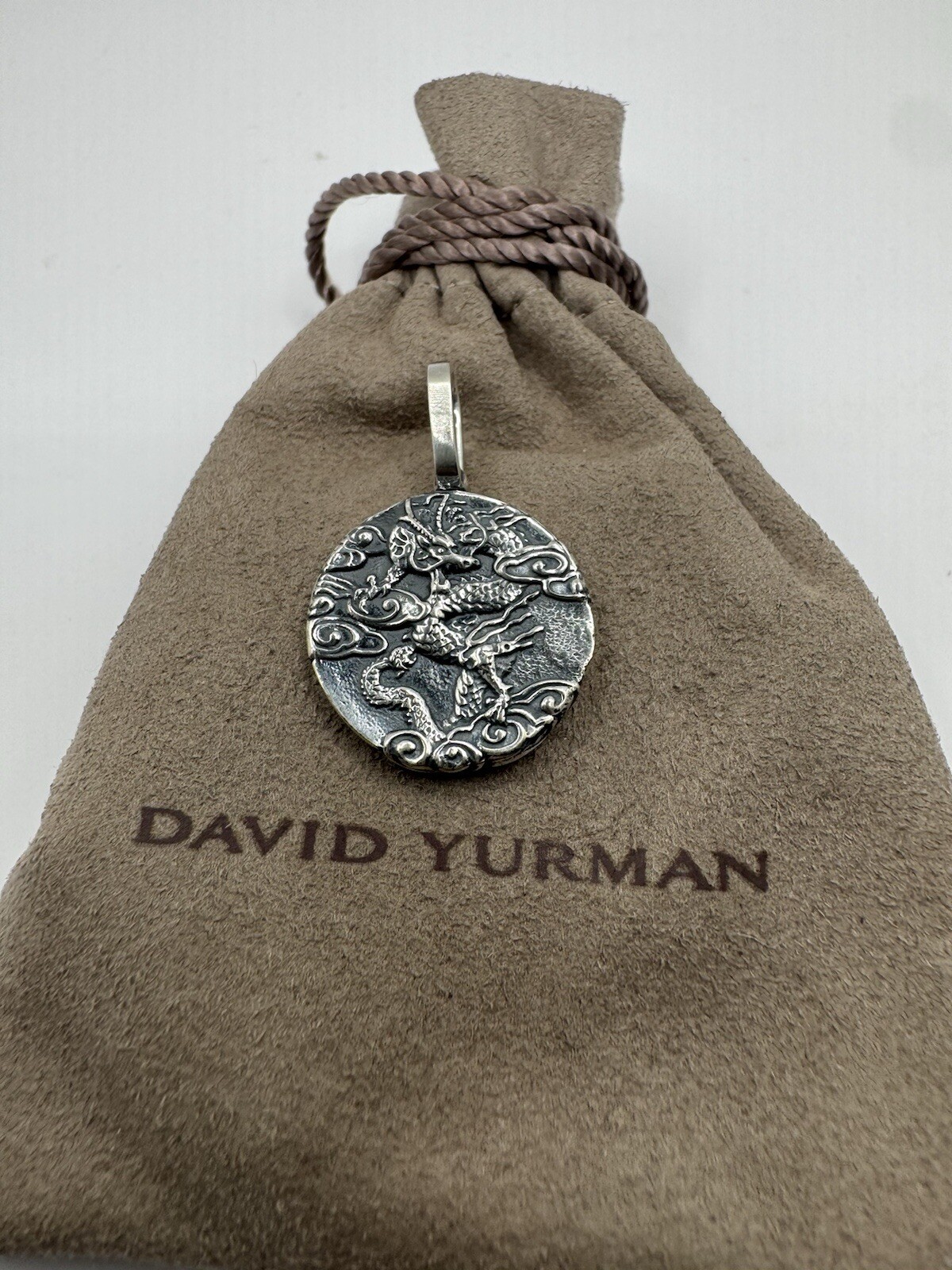 David Yurman Sterling Silver Dragon Amulet