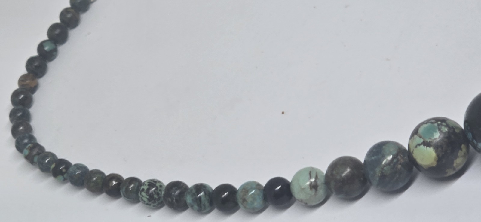 Jay King Graduated Red Skin Turquoise On 925 Sterling Silver Necklace