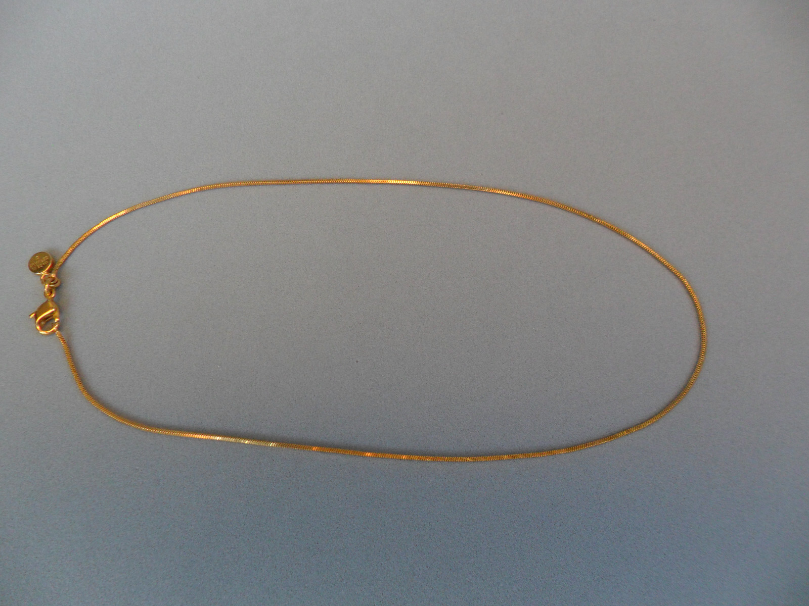 Frey Wille FREYWILLE Square Snake Chain 24K Gold plated 39 cm Made Germany NEW