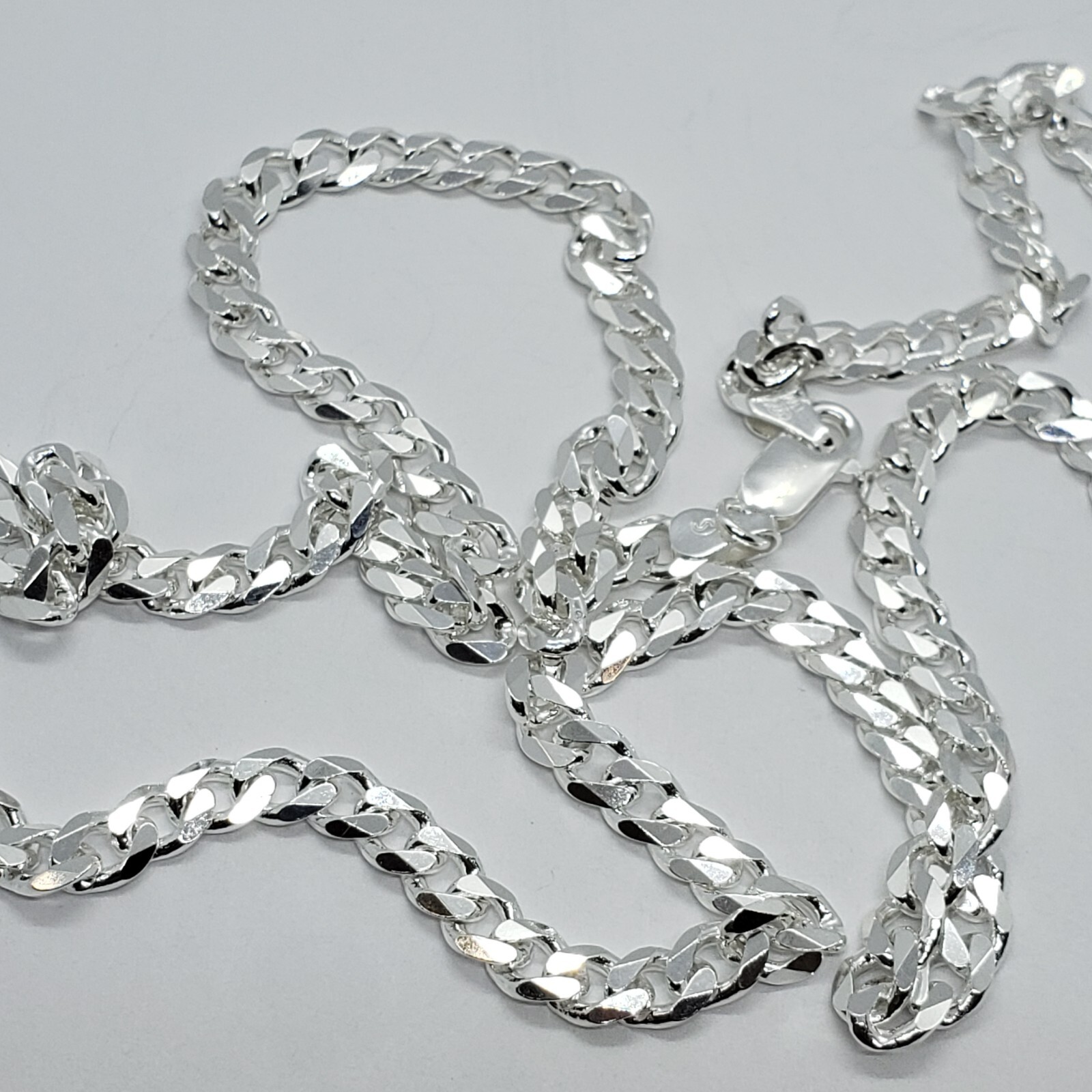 925 Sterling Silver 6mm Cuban Curb Link Chain Necklace Men Women Size 16″~40″