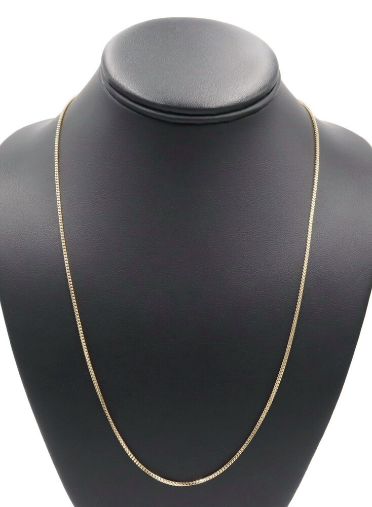 Classic 10KT Yellow Gold 1.4mm High Shine Franco Chain 22.5″ Necklace – 6.71g