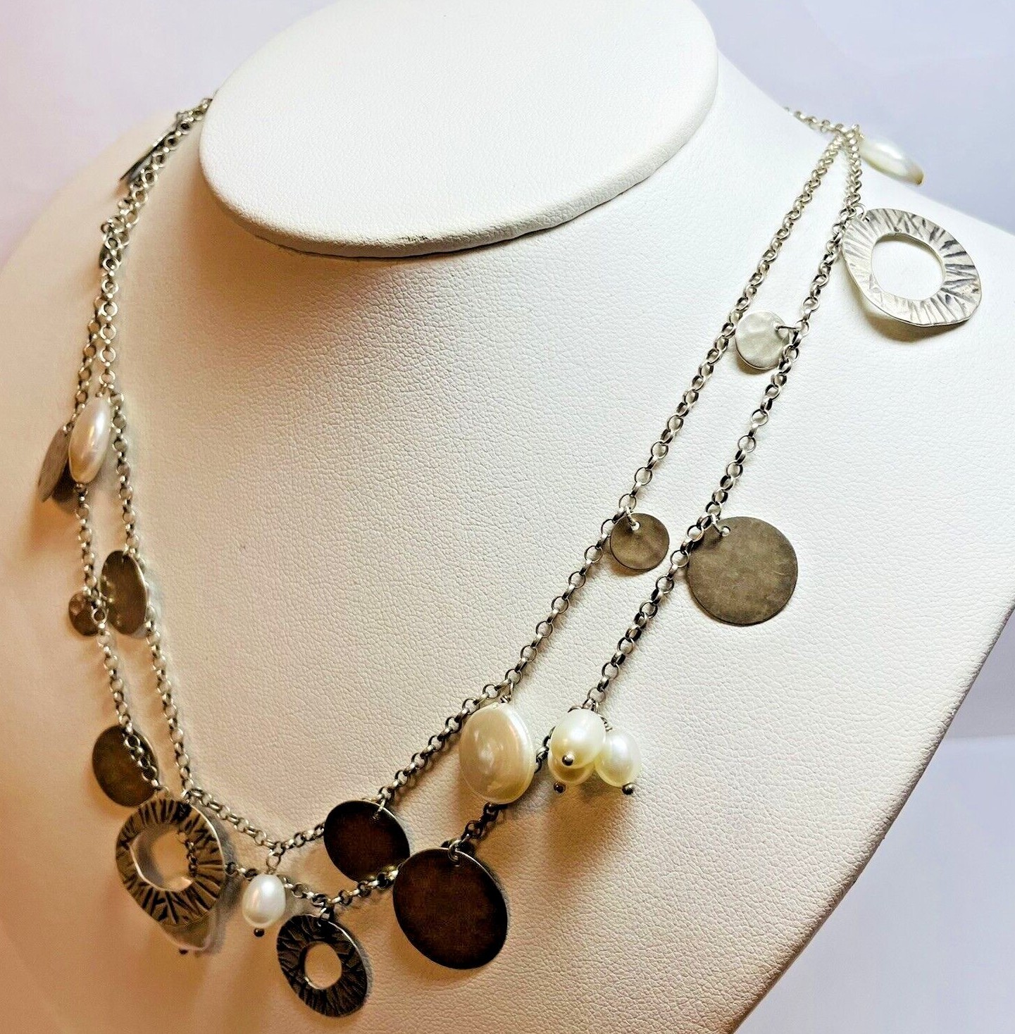 Silpada Sterling 925 Silver Pearl Of a Girl Necklace N2197 36 in