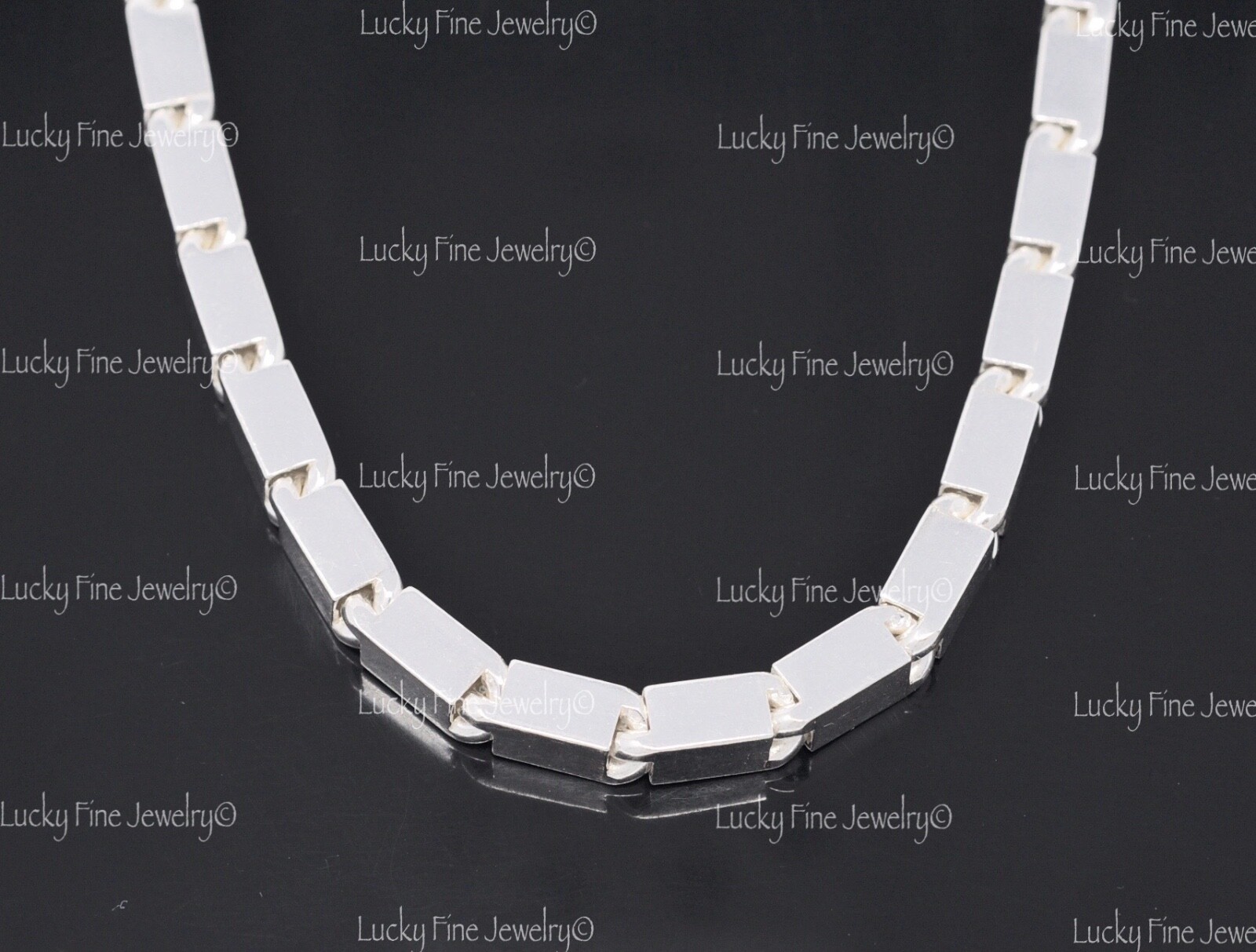 999 FINE silver Handmade Baht Box Chain Necklace Approx 115.00 Grams 24 inch