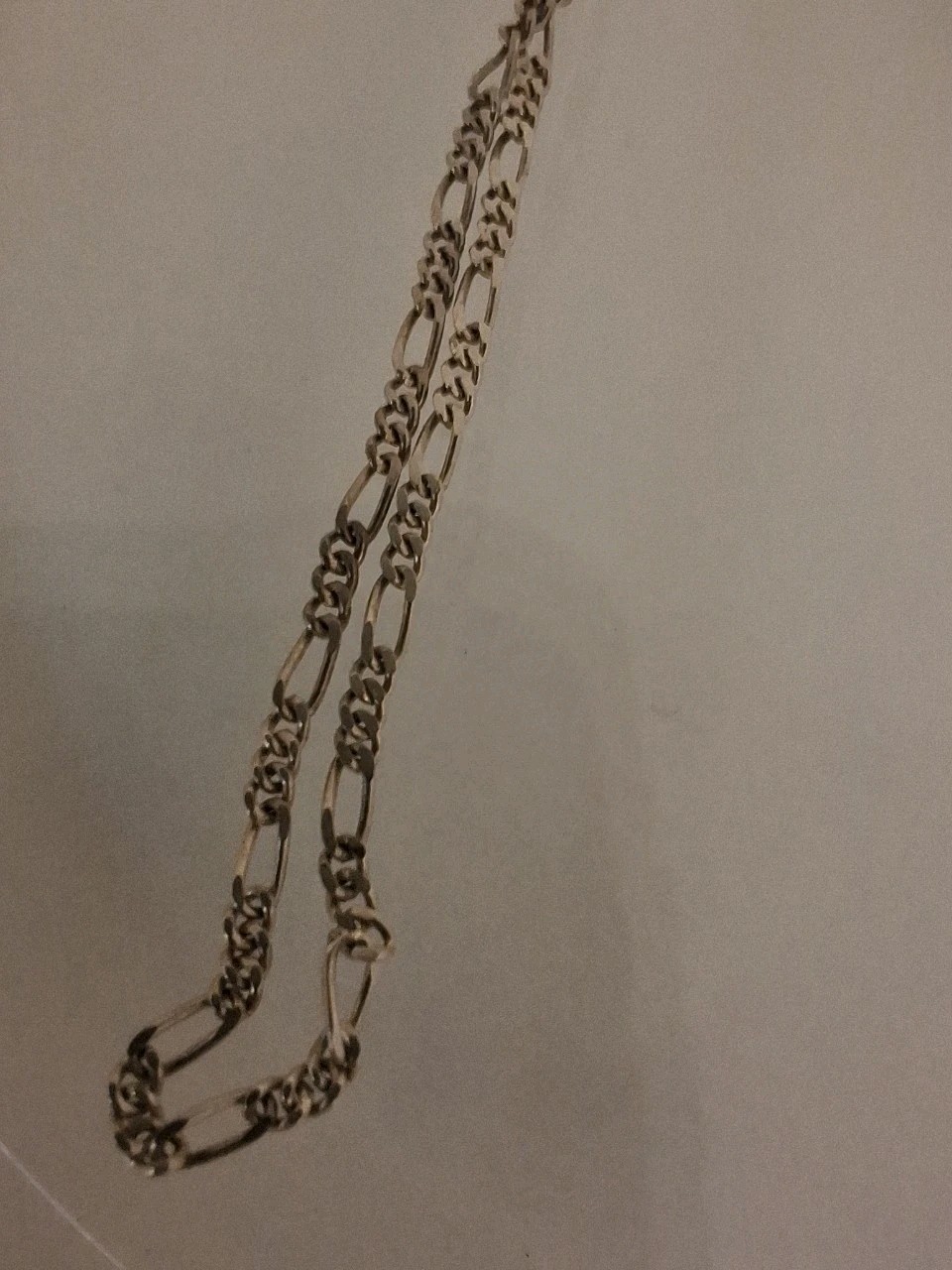 Vintage Dainty 925 Sterling Silver Figaro Chain 40cm 1.8g